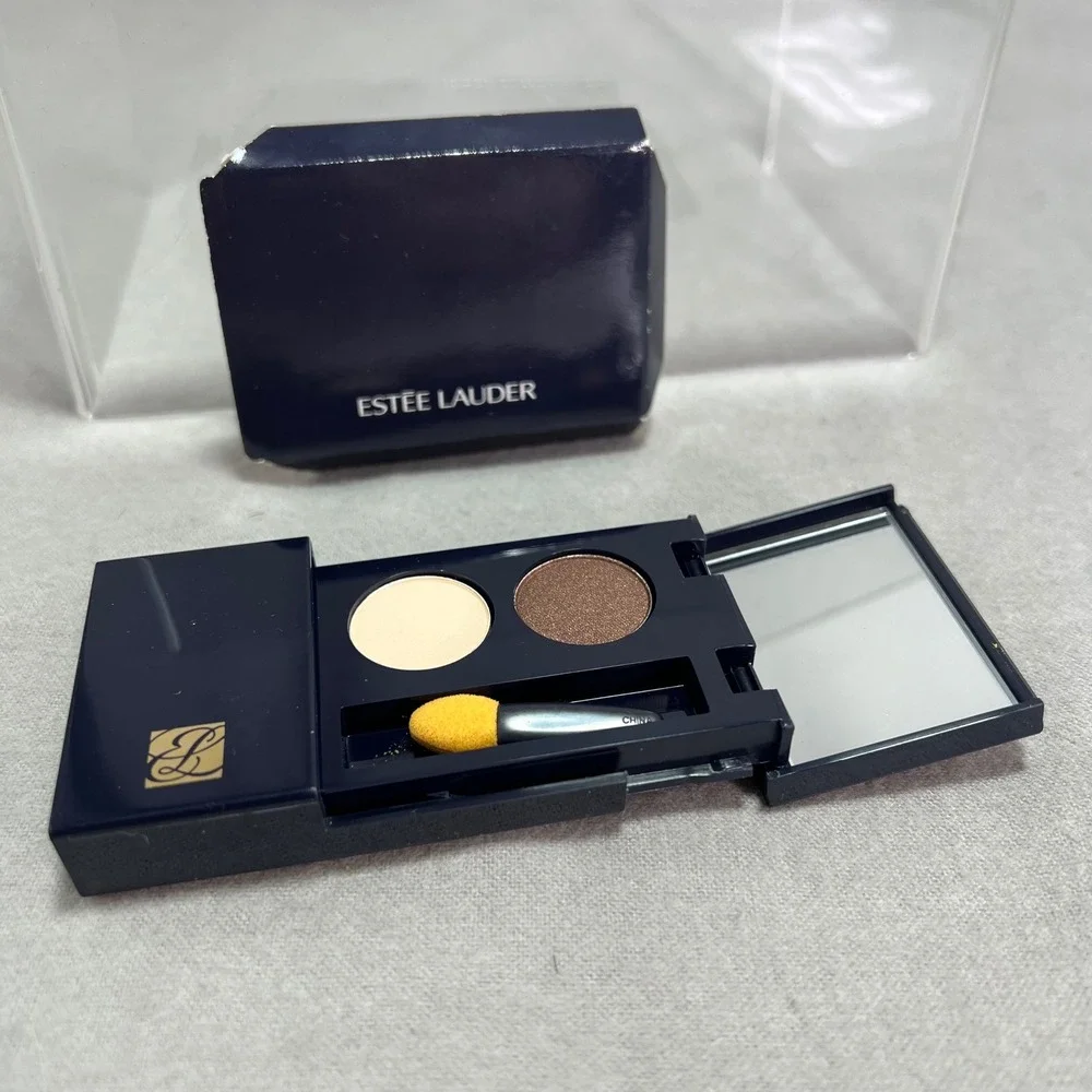 Estee Lauder Eyeshadow Duo 02 Cappuccino 2008 Vintage NOS With Box Matte Shimmer